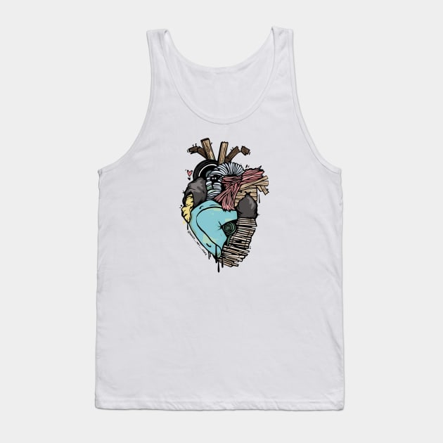 TRASHEART Tank Top by DavesNotHome